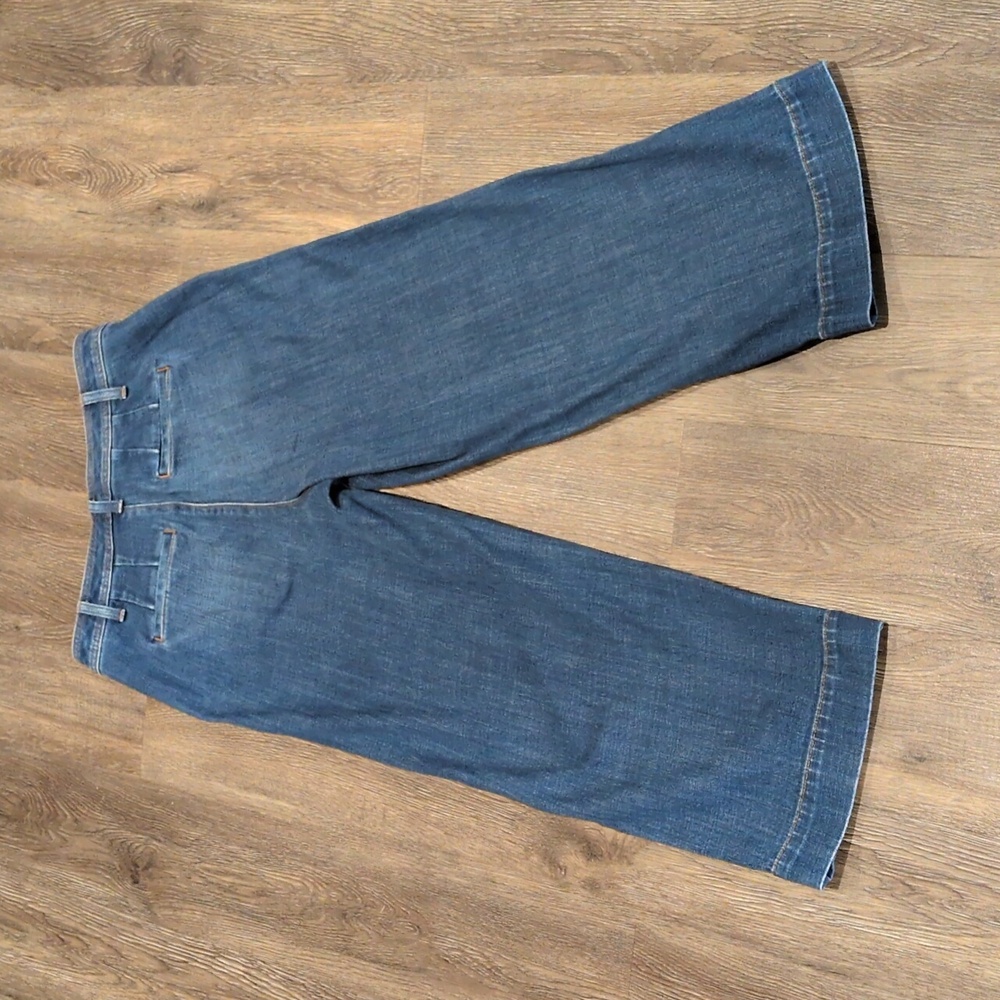 Talbots Flawless High-Waist Wide Leg Cropped Jeans Women's Size 4 - Picture 4 of 10